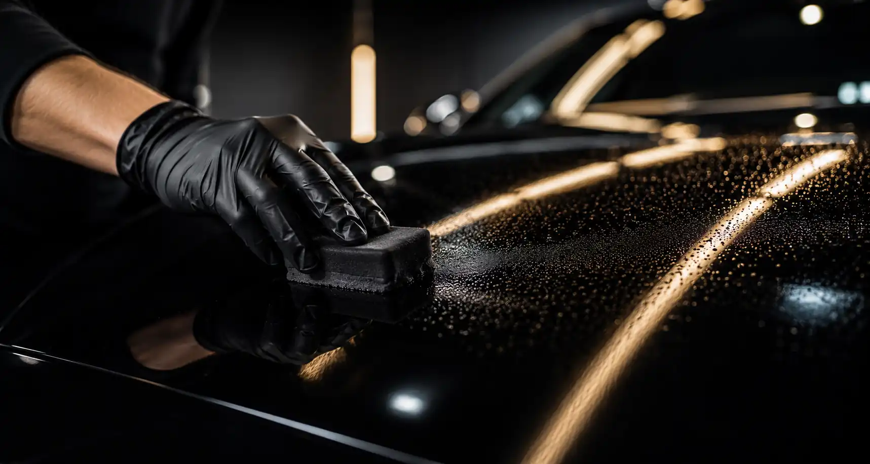 Ceramic coated car paint finish