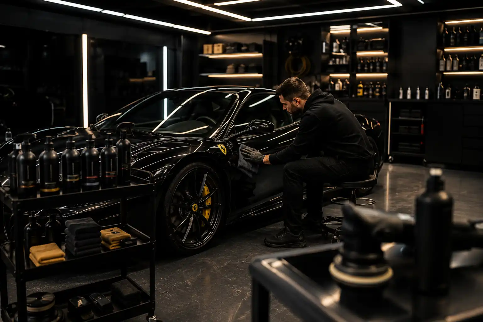 Premium car detailing workshop